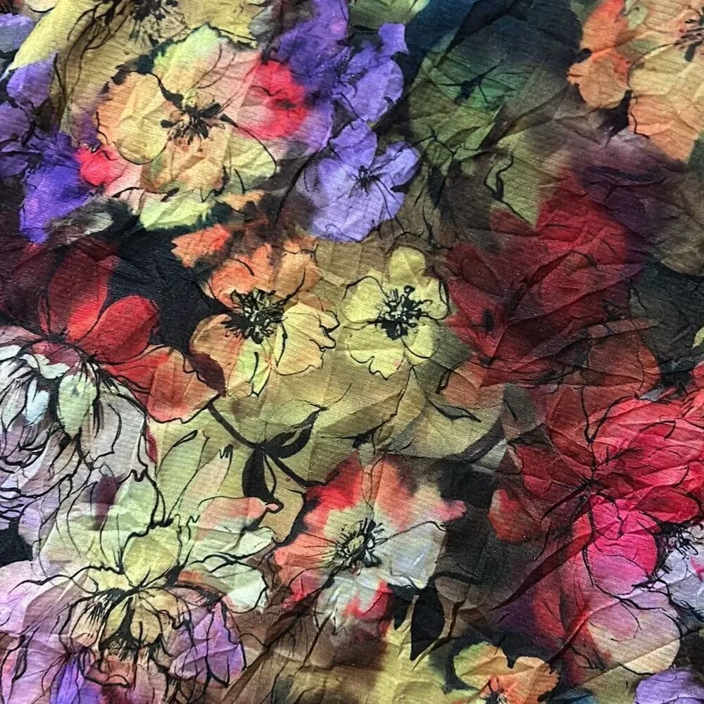 Sno Skins XL Floral Blouse Fall/Winter Collection Made in USA